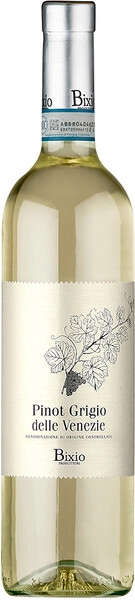 Вино Bixio, Pinot Grigio delle Venezie DOC, 2023