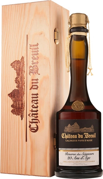 Кальвадос Chateau du Breuil, Reserve des Seigneurs XO, Pays d'Auge AOC, wooden box, 0.7 л