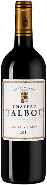 Вино Chateau Talbot, St-Julien AOC 4-me Grand Cru Classe, 2014
