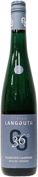Вино Ulrich Langguth, 36° Trabener Gaispfad Riesling Trocken, 2021