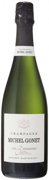 Игристое вино Michel Gonet, "Les 3 Terroirs" Blanc de Blancs Extra Brut AOC, 2019
