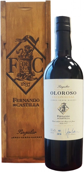 Херес Fernando de Castilla, Singular Oloroso Excepcional, wooden box, 375 мл