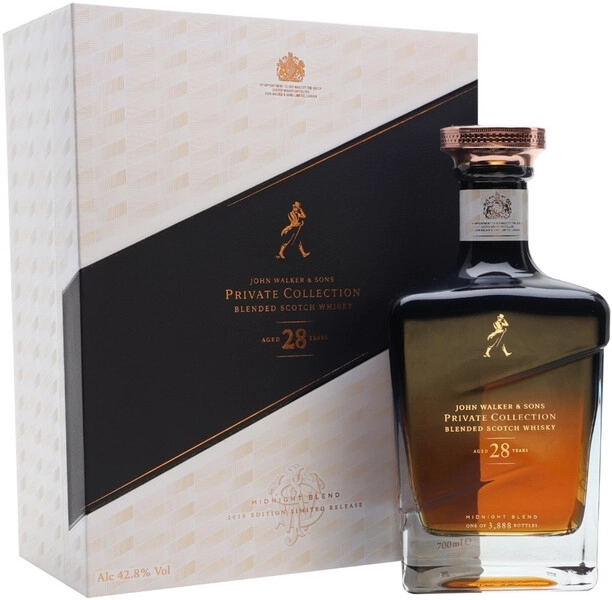 Виски John Walker & Sons, Private Collection Midnight Blend 28 Years, 2018, gift box, 0.7 л