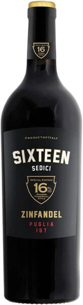 Вино Angelo Rocca e Figli, Sixteen Zinfandel, Puglia IGT