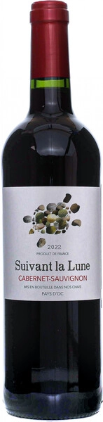 Вино Suivant la Lune Cabernet Sauvignon, Pays d'Oc IGP, 2022