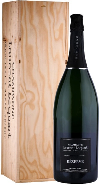 Шампанское Champagne Laurent Lequart, Reserve Brut, wooden box, 3 л