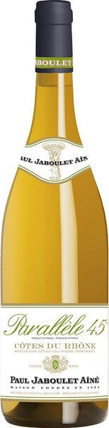 Вино Paul Jaboulet Aine, Parallele 45 Blanc, Cotes du Rhone, 2018