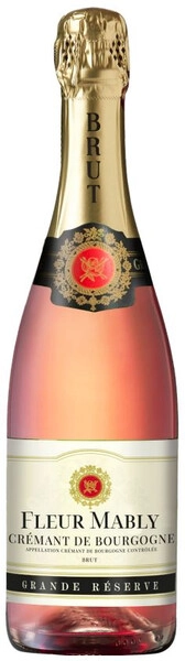 Игристое вино "Fleur Mably" Cremant de Bourgogne Grande Reserve Rose Brut AOC, 2023
