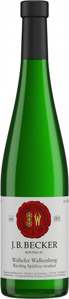 Вино J. B. Becker, Wallufer Walkenberg Riesling Spatlese, 2009