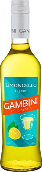 Ликер KVKZ, Gambini Limoncello, 0.5 л
