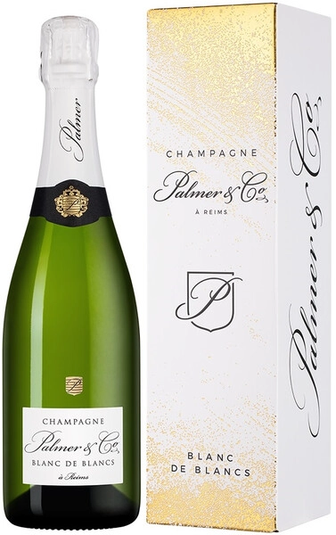 Шампанское Palmer & Co, Blanc de Blancs, Champagne AOC, gift box