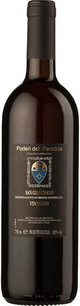 Вино Poderi del Paradiso, Vin Santo, San Gimignano DOC, 2018