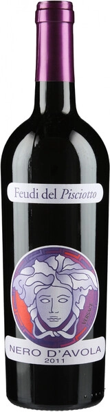 Вино Feudi del Pisciotto, Versace Nero d'Avola, Sicilia IGT, 2011