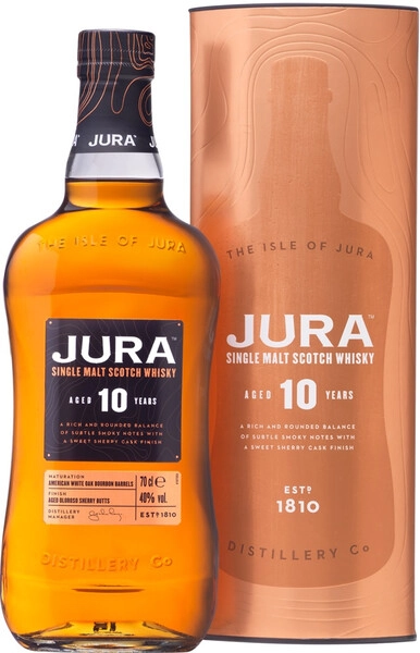 Виски Isle Of Jura 10 Years Old, gift box, 0.7 л