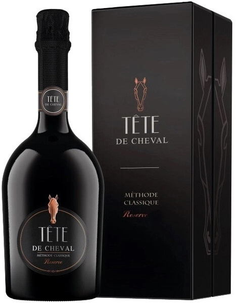 Игристое вино Tete de Cheval Brut Reserve, 2018, gift box