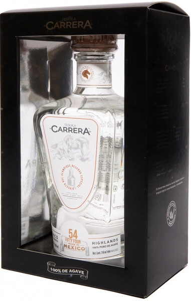 Текила "Carrera" Blanco Still Strength, gift box, 0.75 л