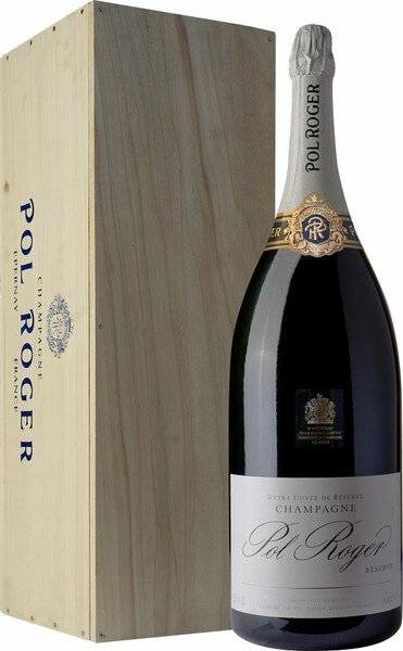 Шампанское Pol Roger, Brut Reserve, wooden box, 6 л
