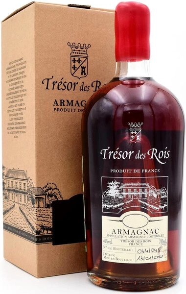Арманьяк Vinet-Delpech, Tresor des Rois Armagnac AOC, 1972, gift box, 0.7 л