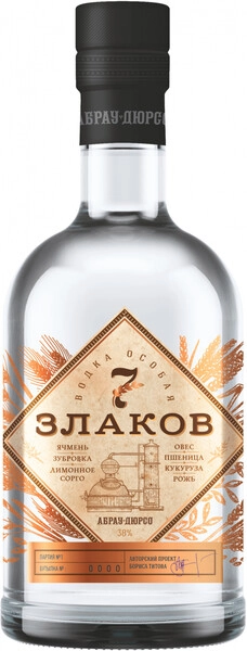 Водка 7 злаков, 0.7 л