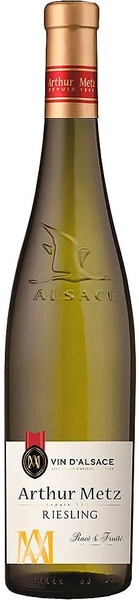 Вино Arthur Metz, Riesling, Alsace AOP, 2024