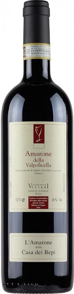Вино Viviani, Amarone della Valpolicella Classico DOC Casa dei Bepi, 2016