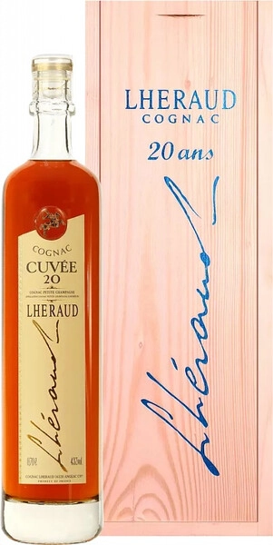Коньяк Lheraud Cognac, Cuvee 20, wooden box, 0.7 л