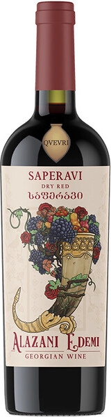 Вино Alazani, Edemi Qvevri Saperavi, 2018
