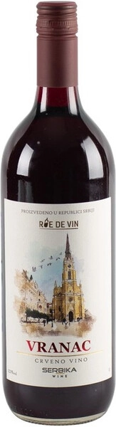 Вино Rue de Vin Vranac, 1 л