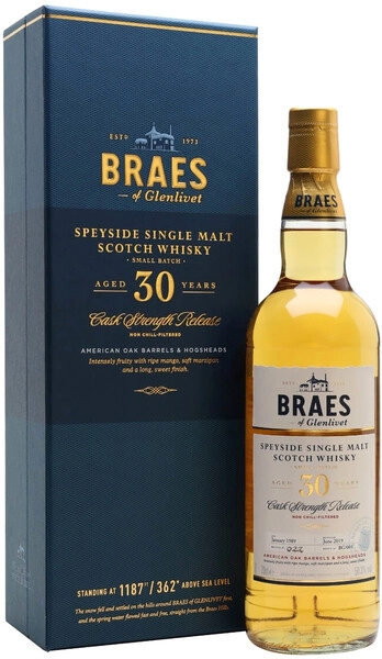 Виски Braes of Glenlivet 30 Years Old, gift box, 0.7 л