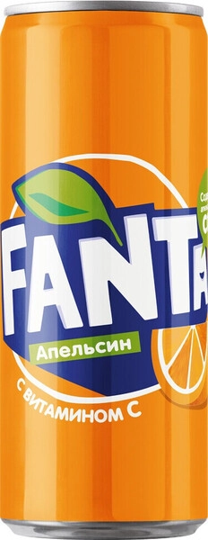Вода Fanta Orange (Georgia), in can, 0.33 л