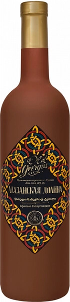 Вино Georgian Wine House, "Old Georgia" Alazani Valley Red, rhombus label