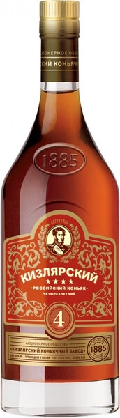 Коньяк ККЗ, Кизлярский 4-летний, 0.5 л