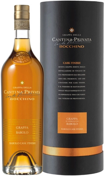 Граппа Bocchino, Cantina Privata Barolo, Barolo Cask Finish, gift tube, 0.7 л