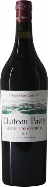 Вино Chateau Pavie, Saint Emilion AOC 1-er Grand Cru Classe, 2016