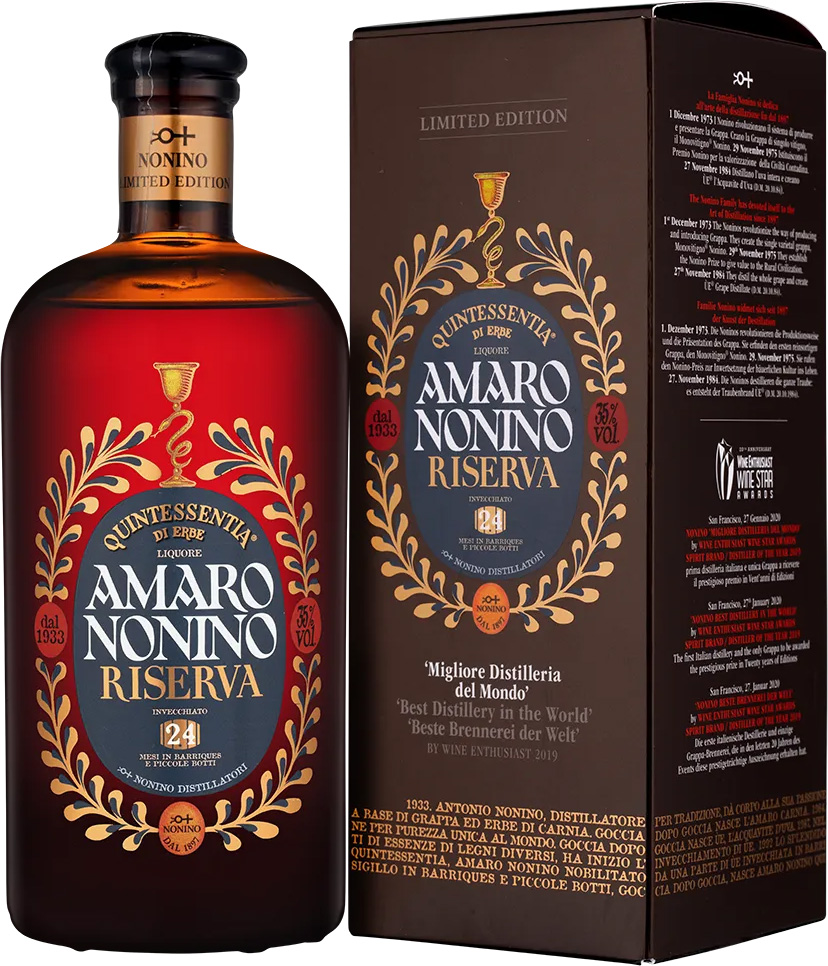 Ликер Quintessentia Amaro Nonino Riserva, gift box, 0.7 л