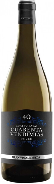 Вино Cuatro Rayas, Cuarenta Vendimias Cuvee, Rueda DO