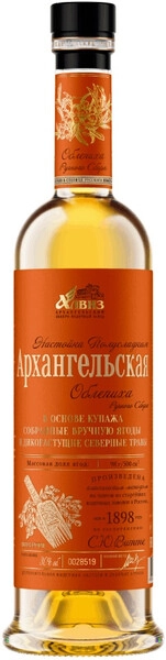 Ликер Архангельская Северная выдержка, Облепиха ручного сбора, 0.5 л
