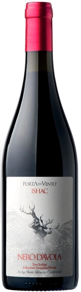 Вино Porta del Vento, Ishac Nero d'Avola, Sicilia DOC, 2018