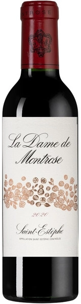 Вино "La Dame de Montrose", Saint-Estephe AOC, 2020, 375 мл