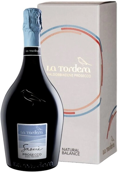 Игристое вино La Tordera, Saomi Prosecco, Treviso DOC, gift box, 1.5 л