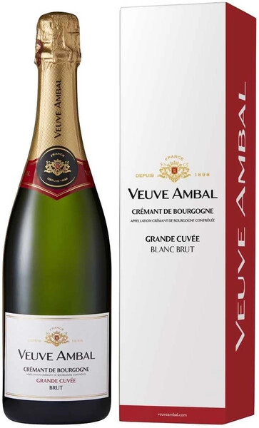 Игристое вино Veuve Ambal, Grande Cuvee Blanc Brut, gift box