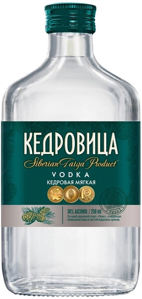Водка Кедровица Кедровая Мягкая, 250 мл