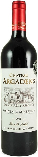 Вино Sichel, Chateau Argadens Rouge, Bordeaux Superieur AOC, 2011