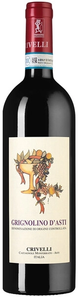 Вино Crivelli, Grignolino d'Asti DOC, 2022
