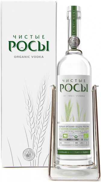 Водка Чистые Росы, на качелях в подарочной коробке, 3 л