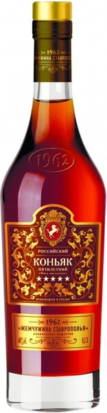 Коньяк Zhemchuzhina Stavropolya, 1962 5 Years Old, 0.5 л