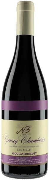 Вино Domaine Nicolas Burguet, Gevrey-Chambertin Les Crais AOC, 2021, 1.5 л