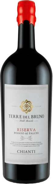 Вино Terre del Bruno, Riserva Poggio ai Falchi, Chianti DOCG, 2018, 3 л
