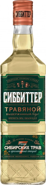 Ликер Сиббиттер Сибирский Специалитет, Сибирское разнотравье, настойка горькая, 0.5 л