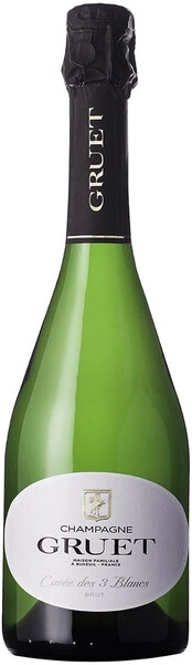 Шампанское Gruet, Cuvee des 3 Blancs Brut, Champagne AOC